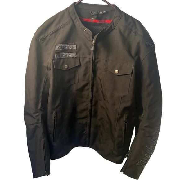 Streets and Steel Motorcycle Jacket Black with inserts Size 2XL - Picture 5 of 16